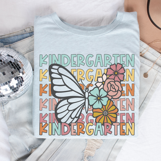 Butterfly Repeat Kindergarten Shirt