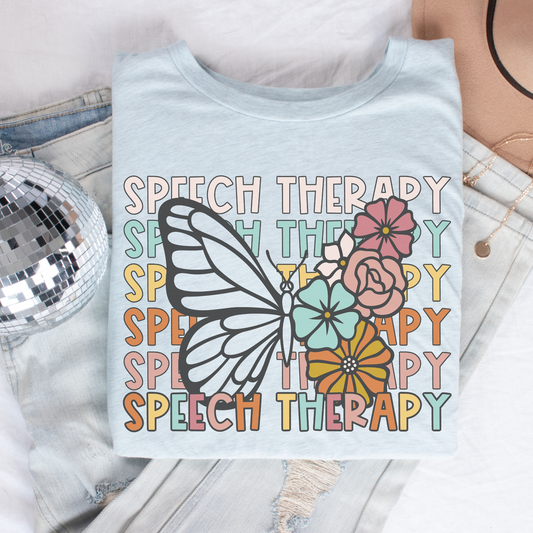 Butterfly Repeat Speech Therapy Shirt