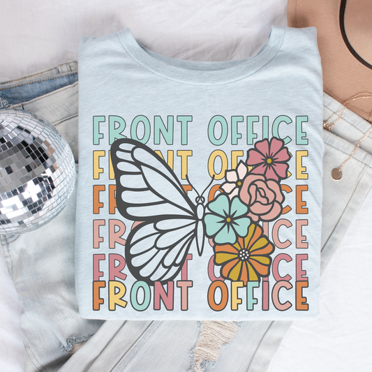 Butterfly Repeat Front Office Shirt