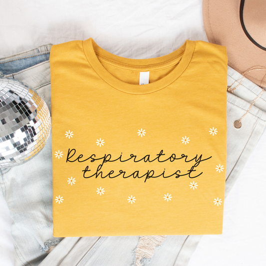 Daisies Respiratory Therapist Shirt