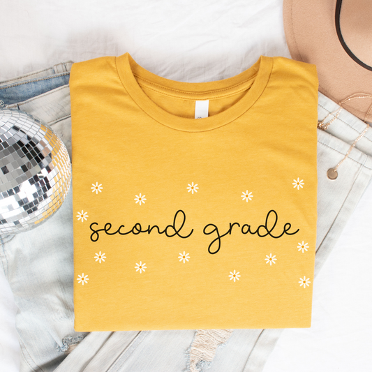 Daisies Second Grade Shirt