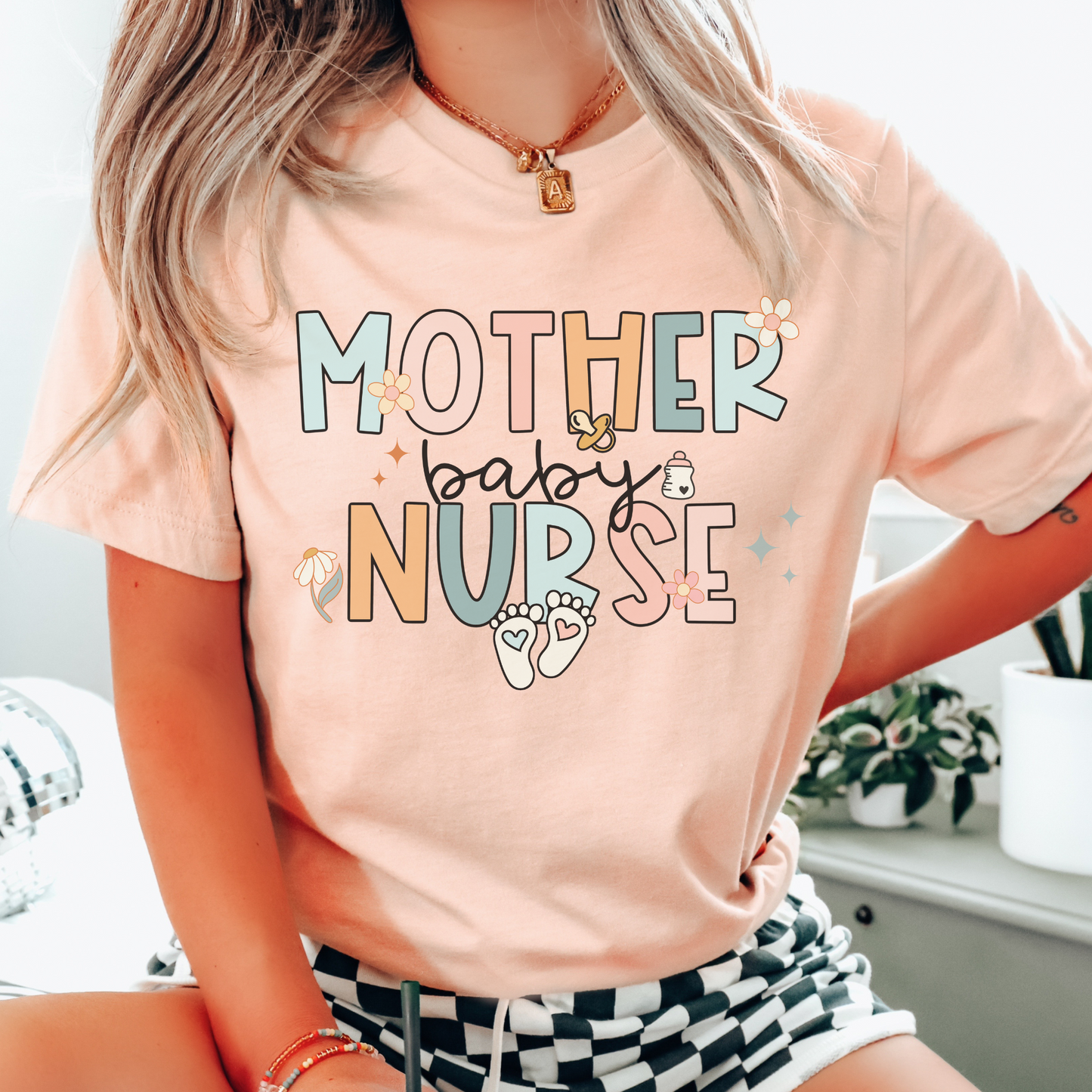 Groovy Mother Baby Nurse Shirt