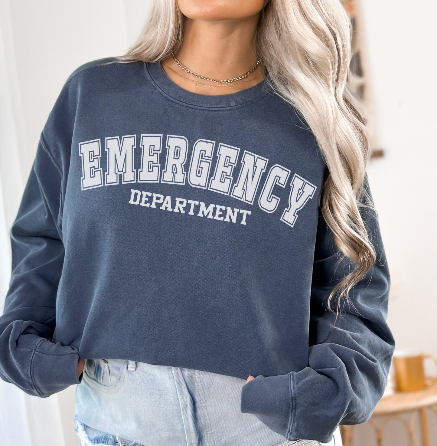 Comfort Colors® Emergency Dept Varsity Sweatshirt