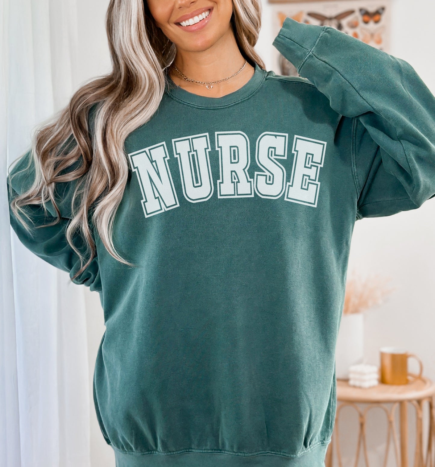 Comfort Colors® Nurse Varsity Sweatshirt