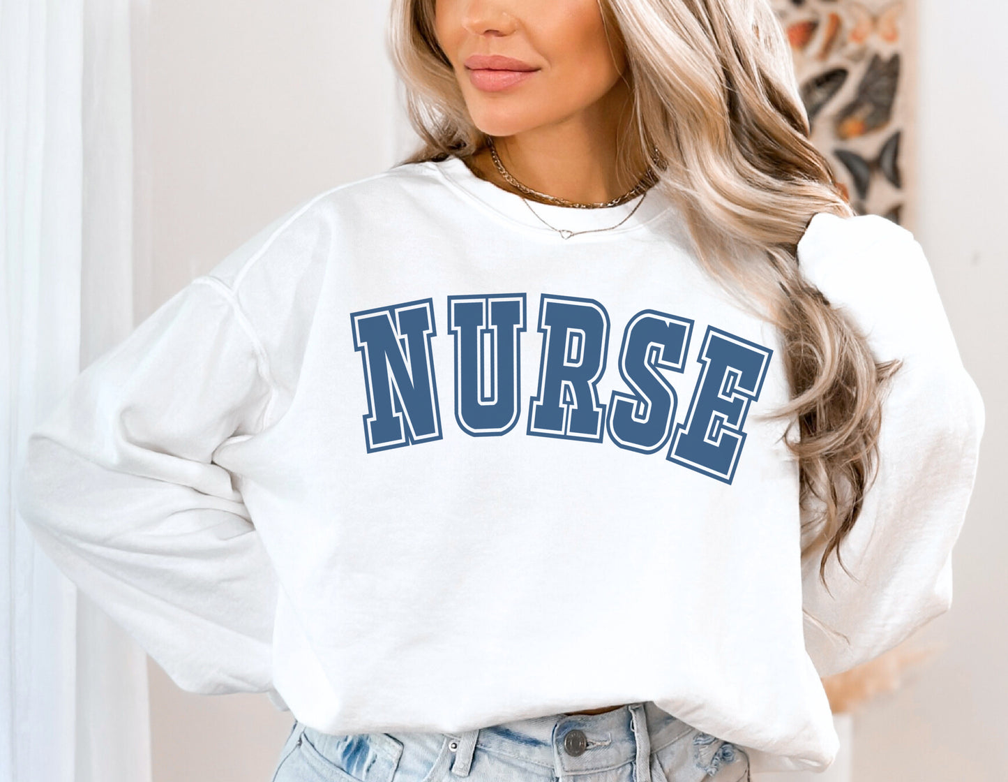 Comfort Colors® Nurse Varsity Sweatshirt