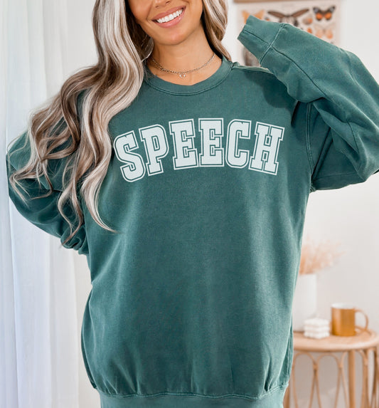 Comfort Colors® Speech Varsity Sweatshirt