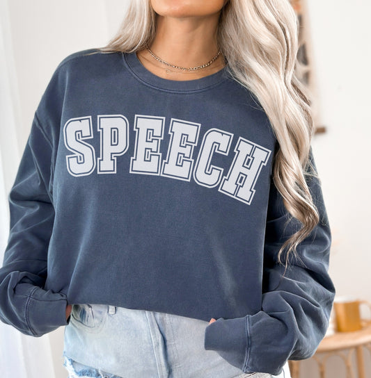 Comfort Colors® Speech Varsity Sweatshirt