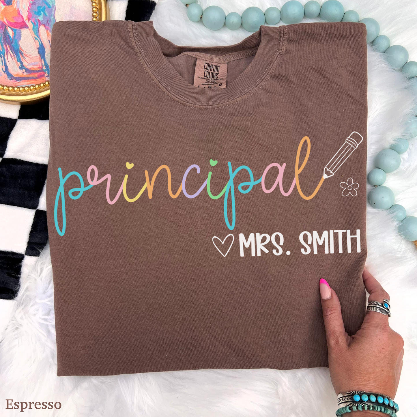 Pastel Pop Principal Custom Shirt