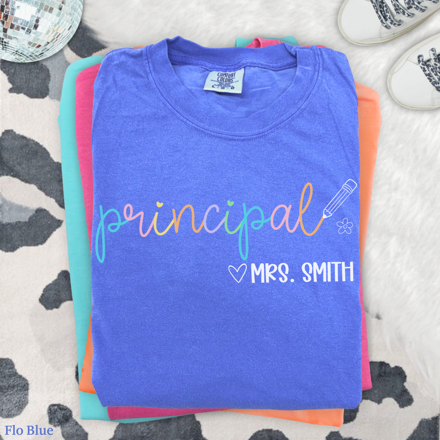 Pastel Pop Principal Custom Shirt
