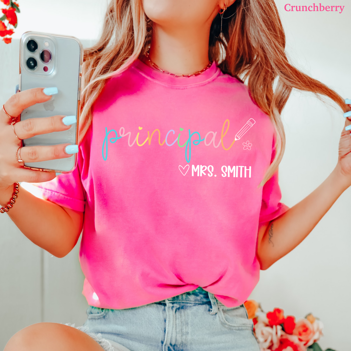 Pastel Pop Principal Custom Shirt