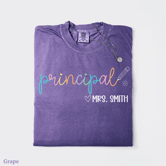 Pastel Pop Principal Custom Shirt