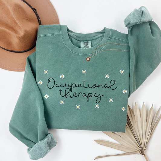 Comfort Colors® Daisies Occupational Therapy Sweatshirt