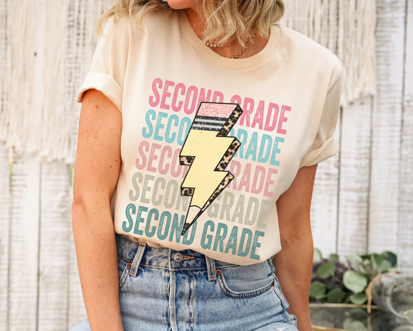 Pencil Bolt Second Grade Shirt