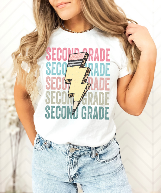 Pencil Bolt Second Grade Shirt