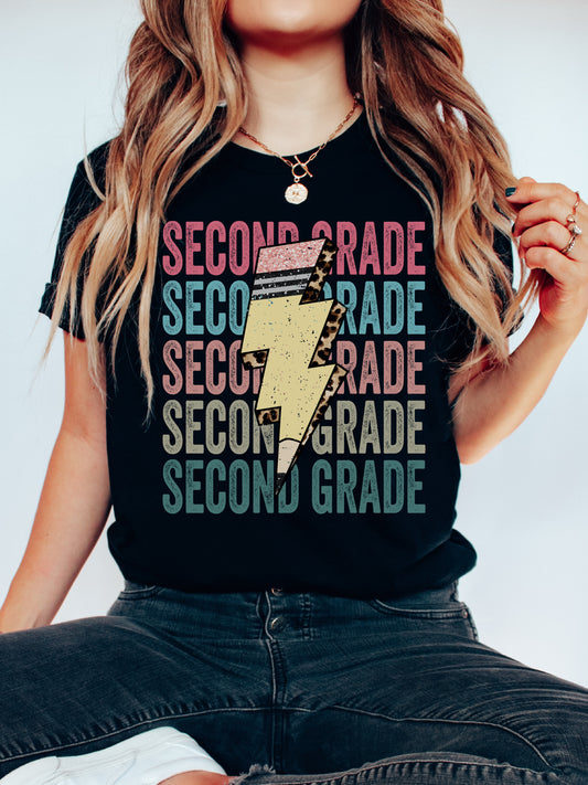 Pencil Bolt Second Grade Shirt