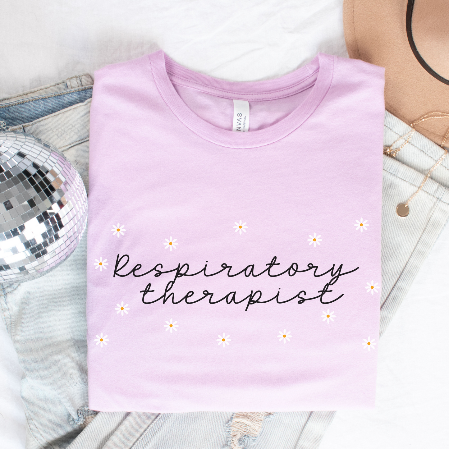 Daisies Respiratory Therapist Shirt