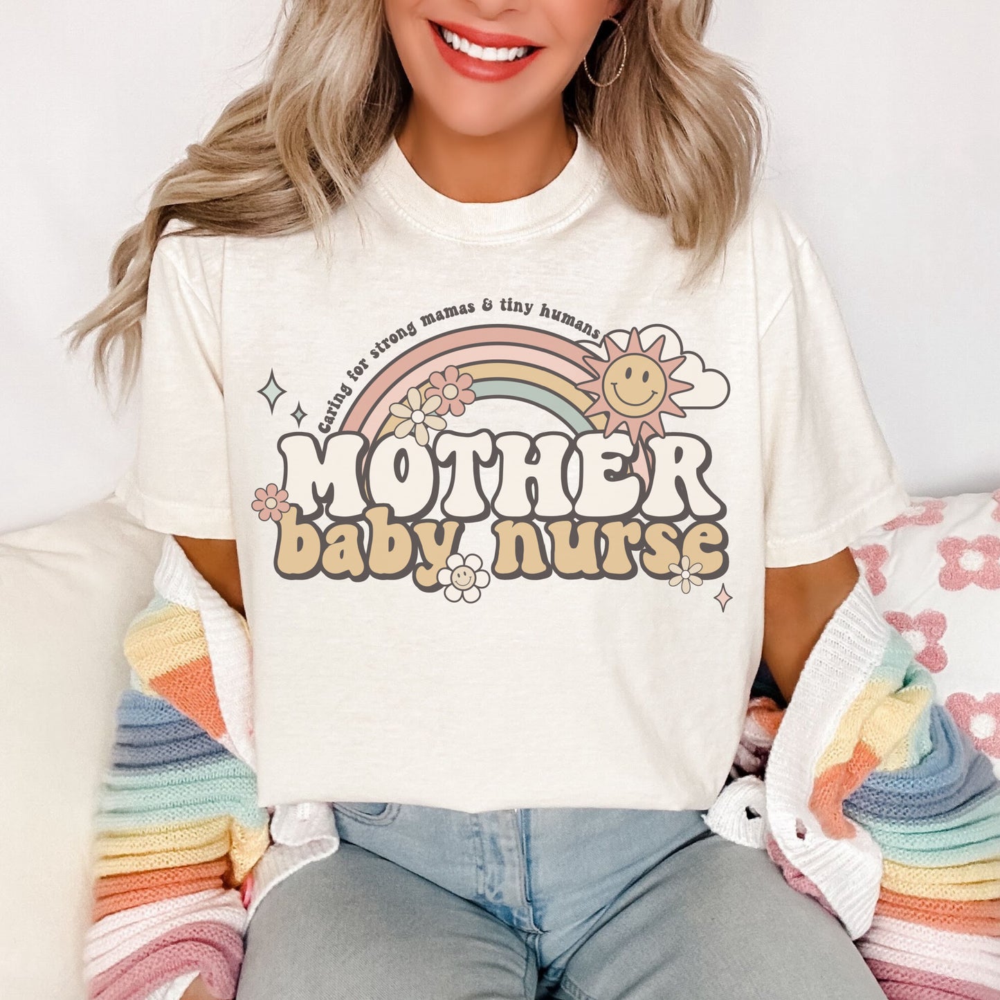 Comfort Colors® 'Mellow' Mother Baby Nurse Shirt