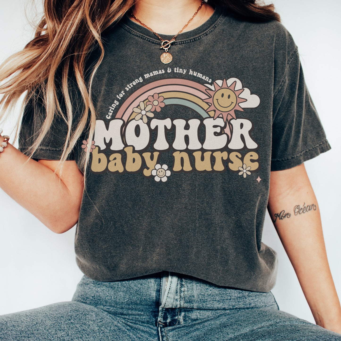 Comfort Colors® 'Mellow' Mother Baby Nurse Shirt