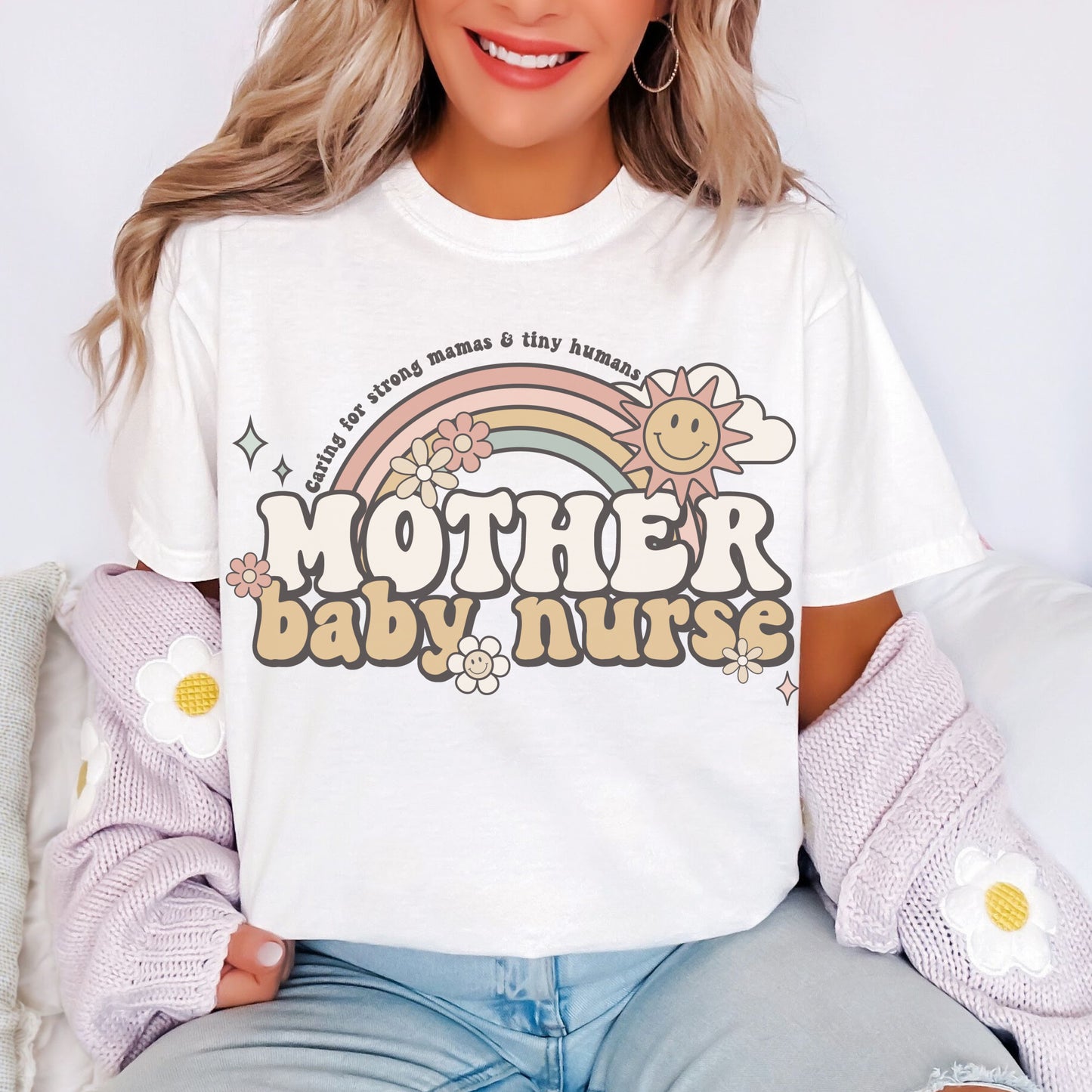 Comfort Colors® 'Mellow' Mother Baby Nurse Shirt