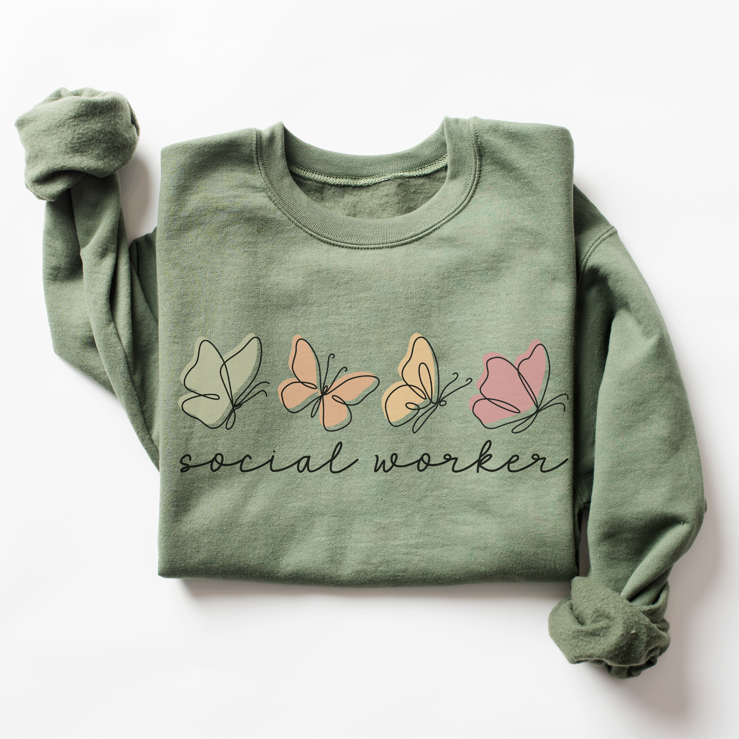 Butterflies Social Worker Sweatshirt