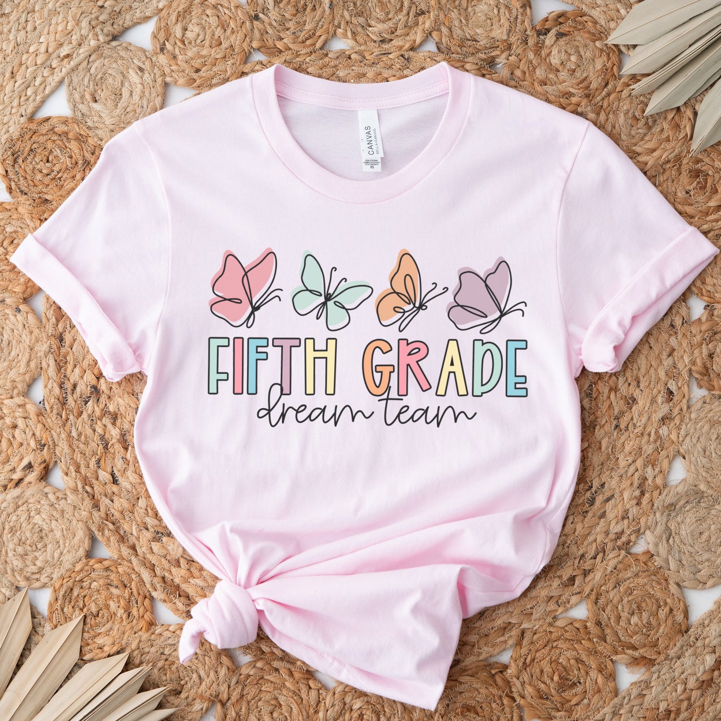 Butterflies Fifth Grade Dream Team Shirt