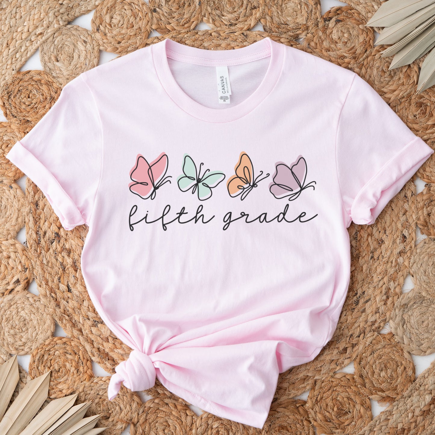 Butterflies Fifth Grade Shirt