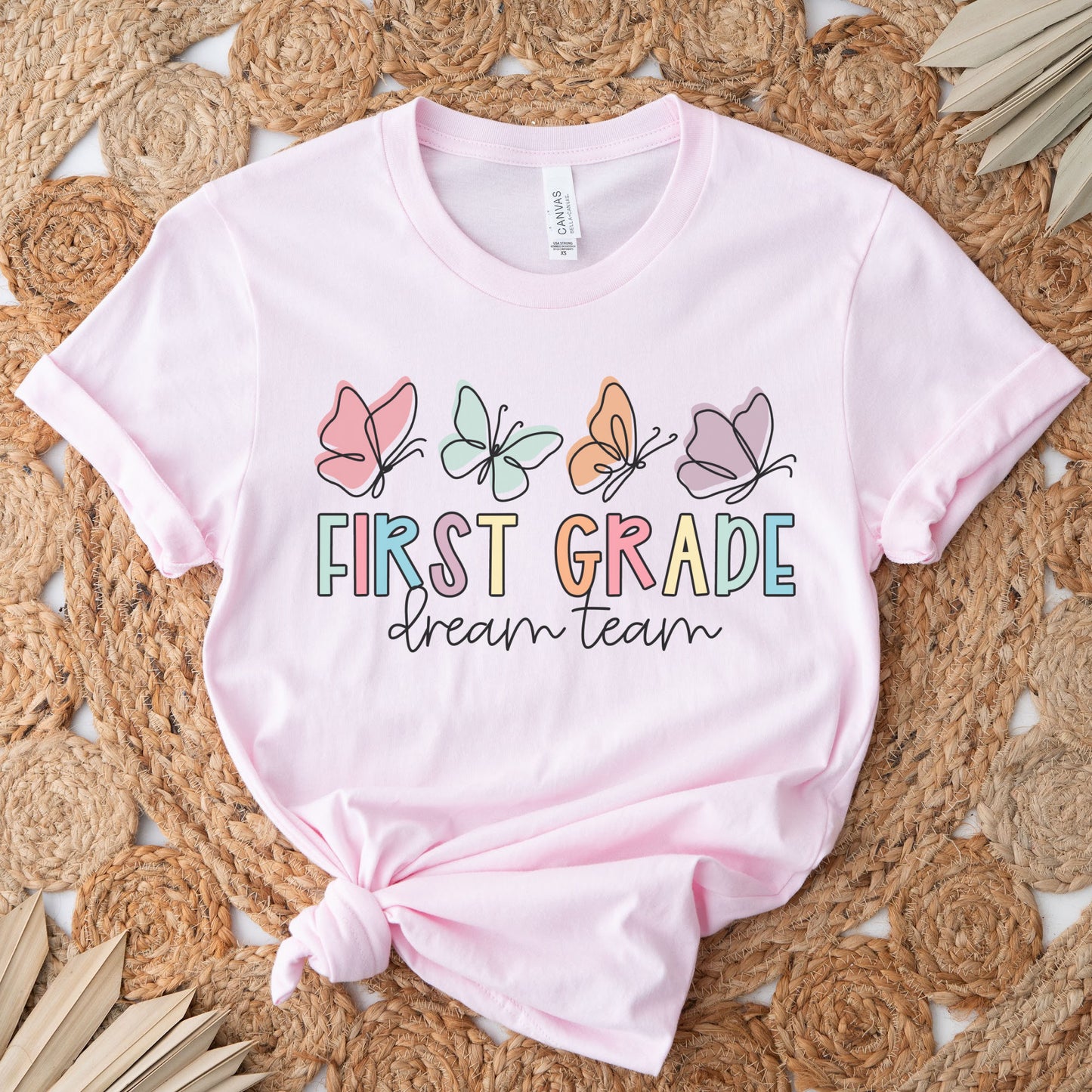 Butterflies First Grade Dream Team Shirt