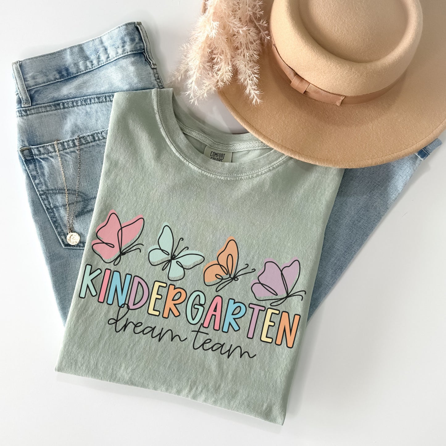 Comfort Colors® Butterflies Kindergarten Dream Team Shirt