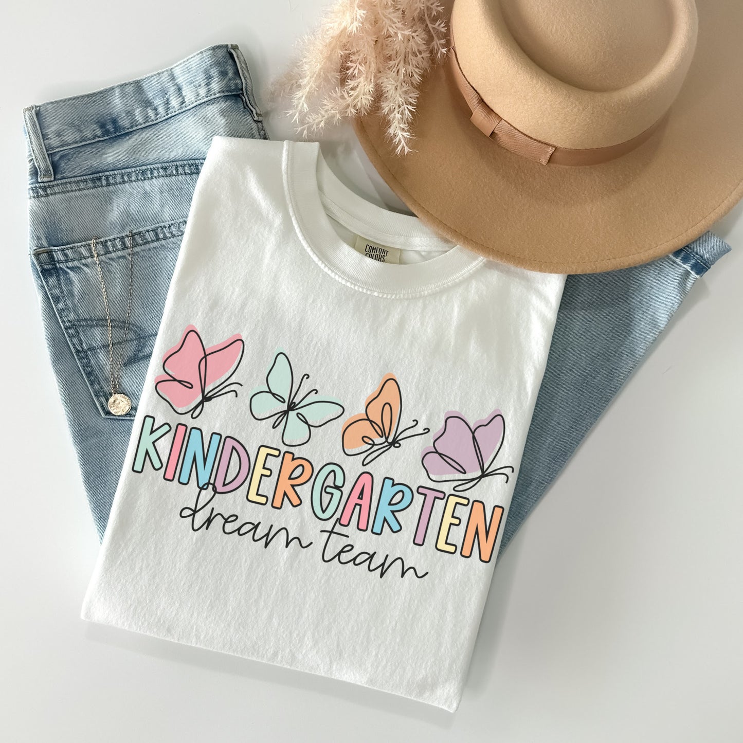 Comfort Colors® Butterflies Kindergarten Dream Team Shirt