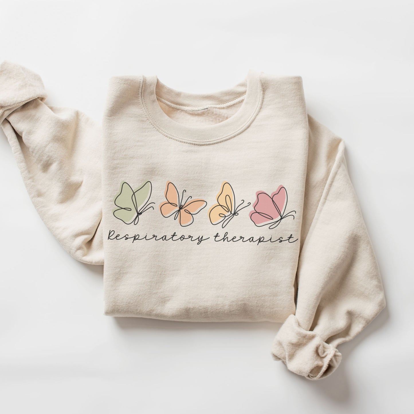 Butterflies Respiratory Therapist Sweatshirt