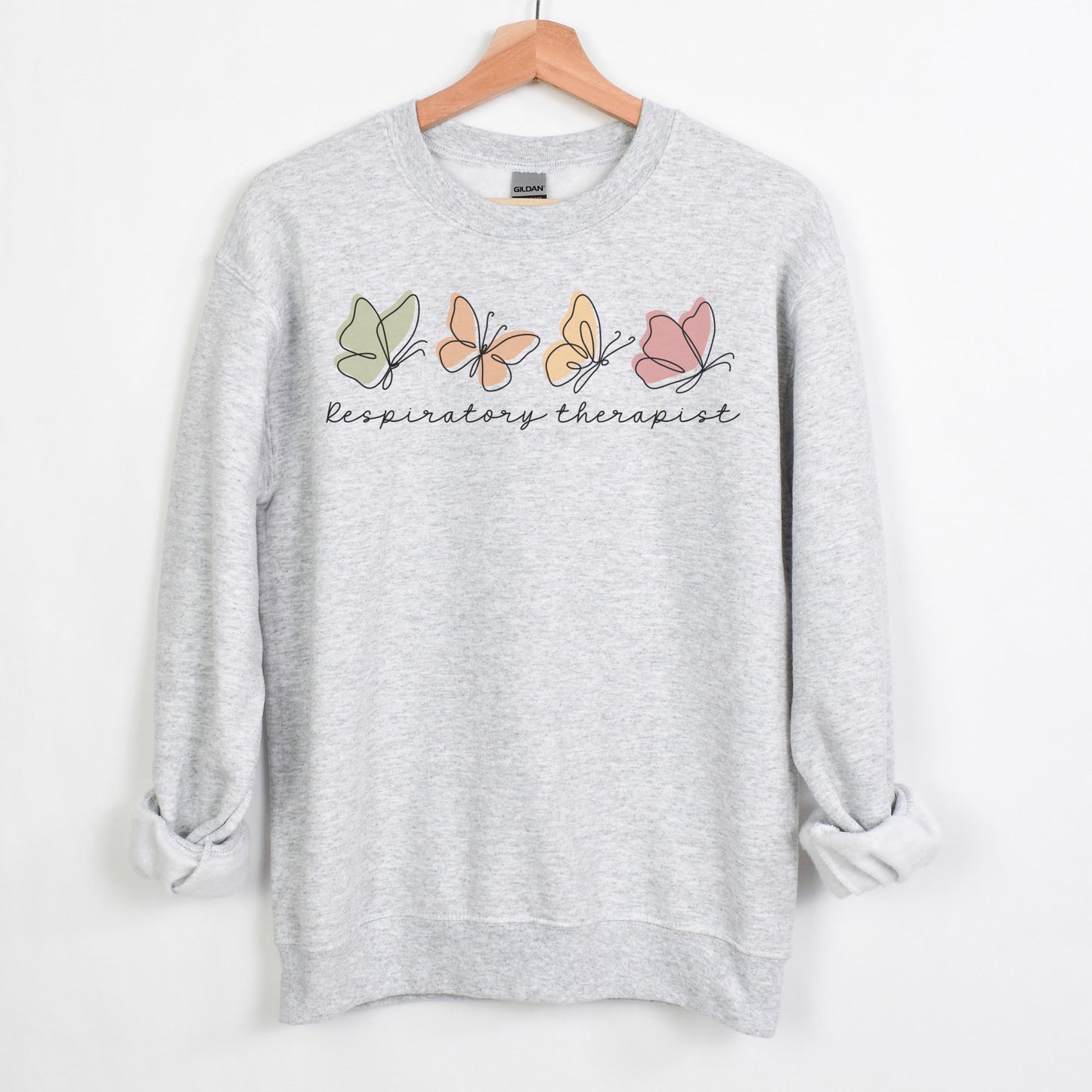 Butterflies Respiratory Therapist Sweatshirt