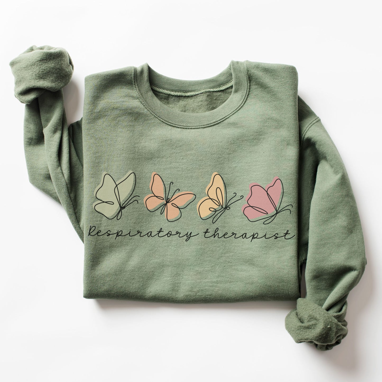 Butterflies Respiratory Therapist Sweatshirt