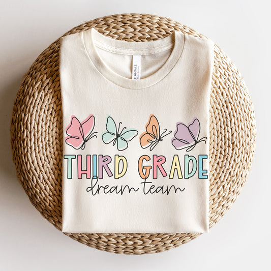 Butterflies Third Grade Dream Team Shirt