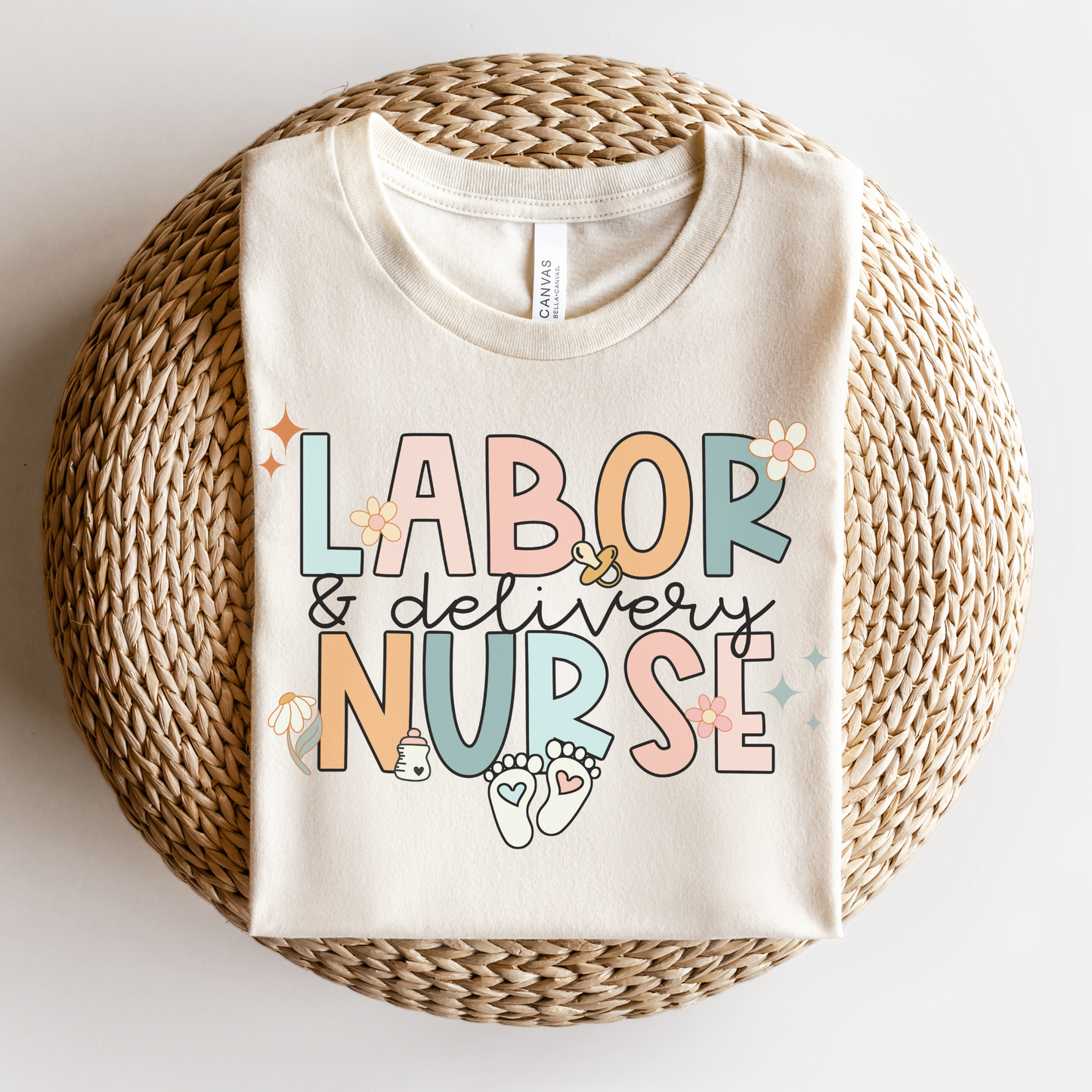 Groovy Labor and Delivery Nurse Shirt