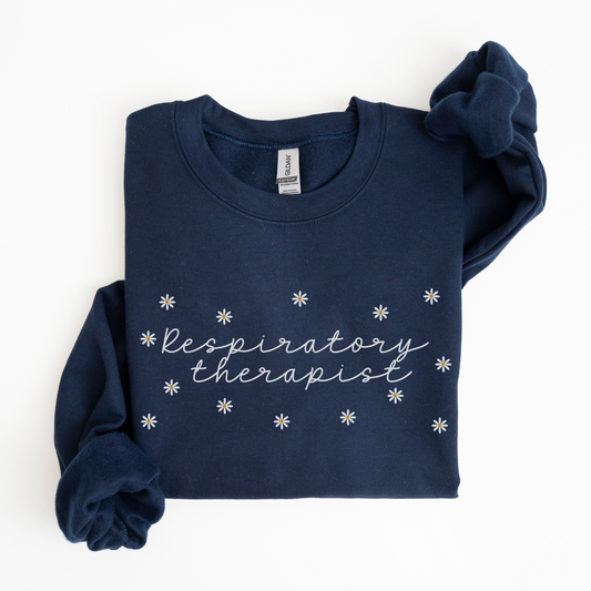 Daisies Respiratory Therapist Sweatshirt