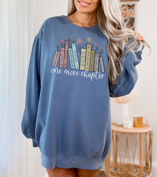 Comfort Colors® One More Chapter with Books Sweatshirt