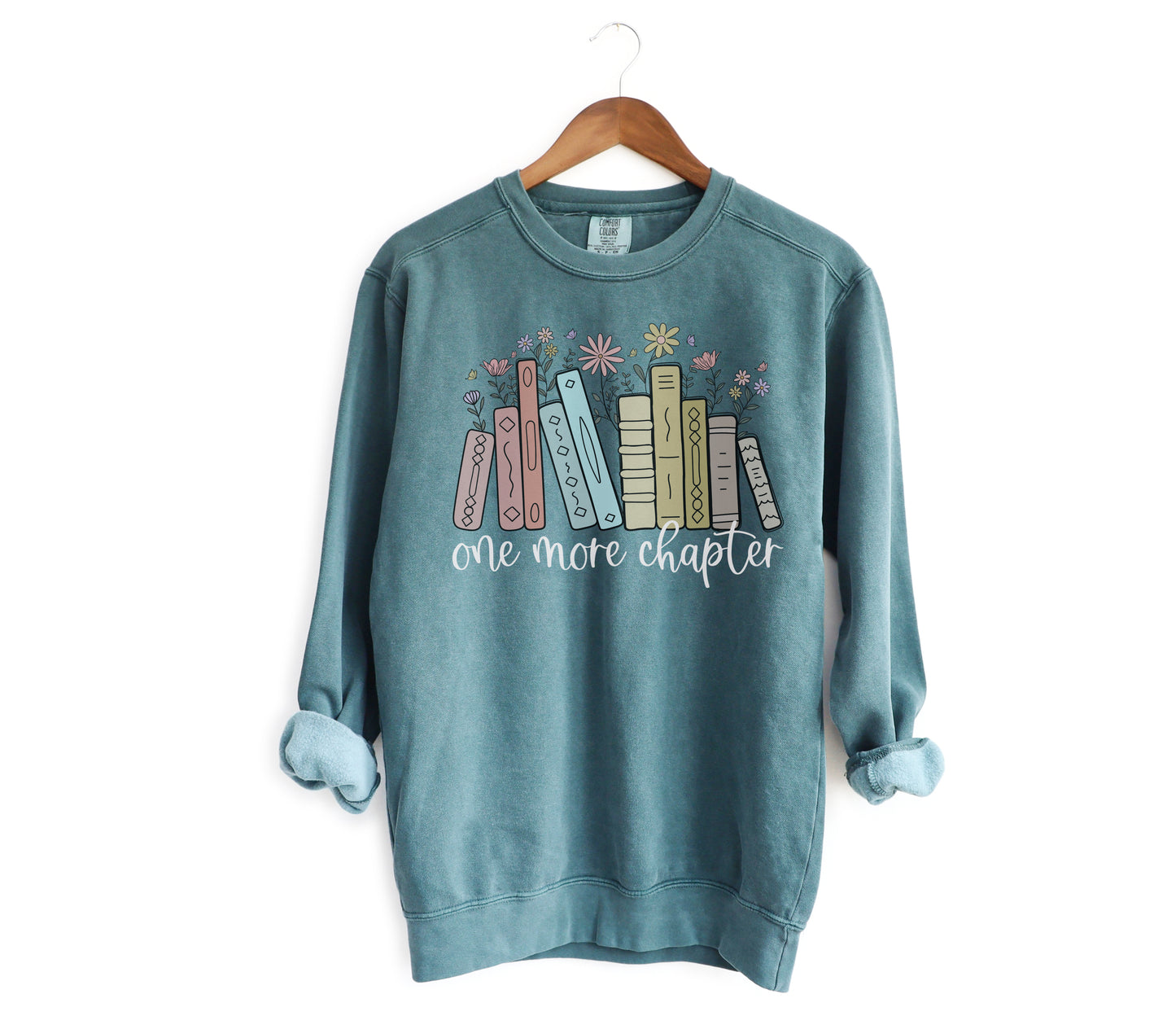 Comfort Colors® One More Chapter with Books Sweatshirt