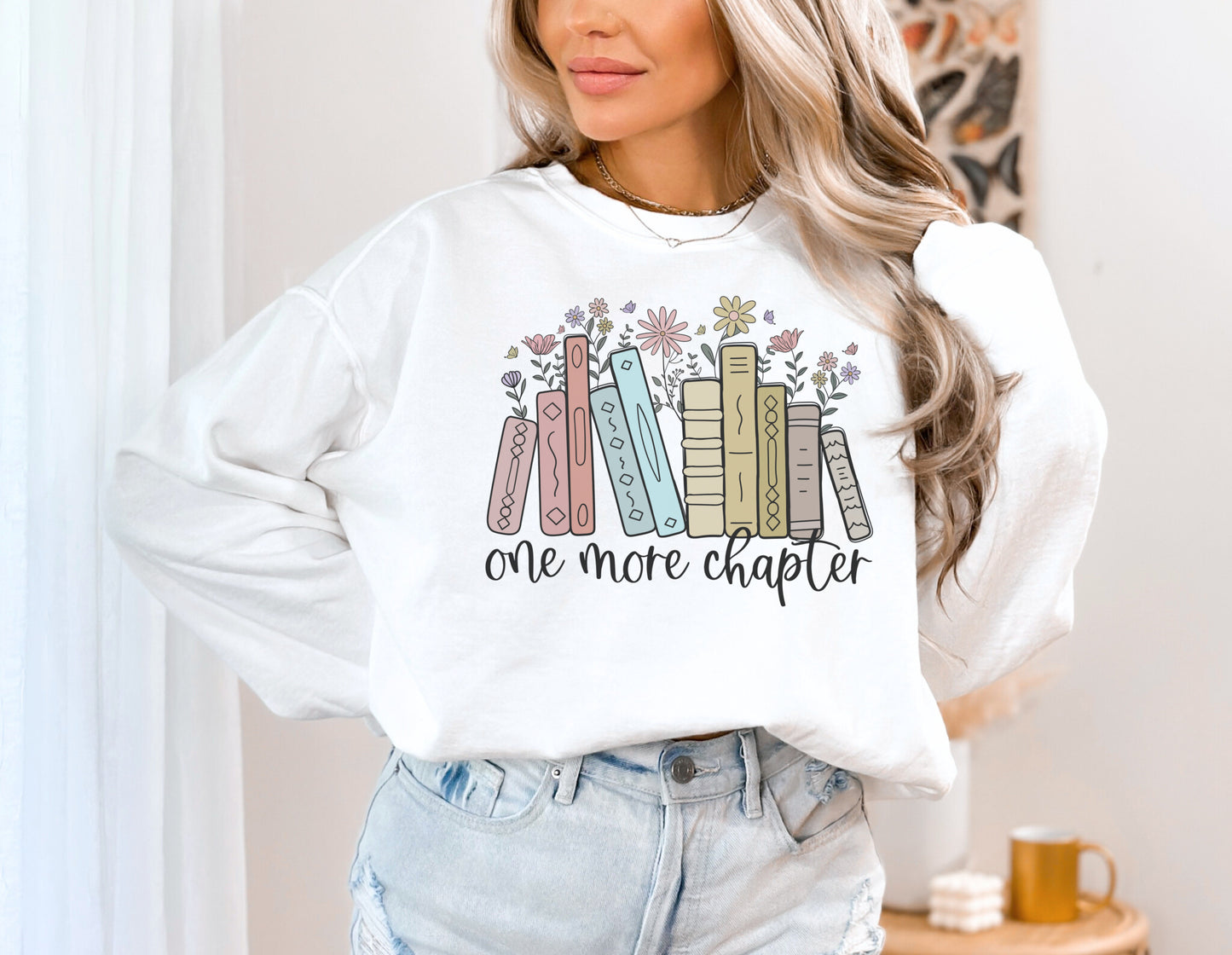 Comfort Colors® One More Chapter with Books Sweatshirt