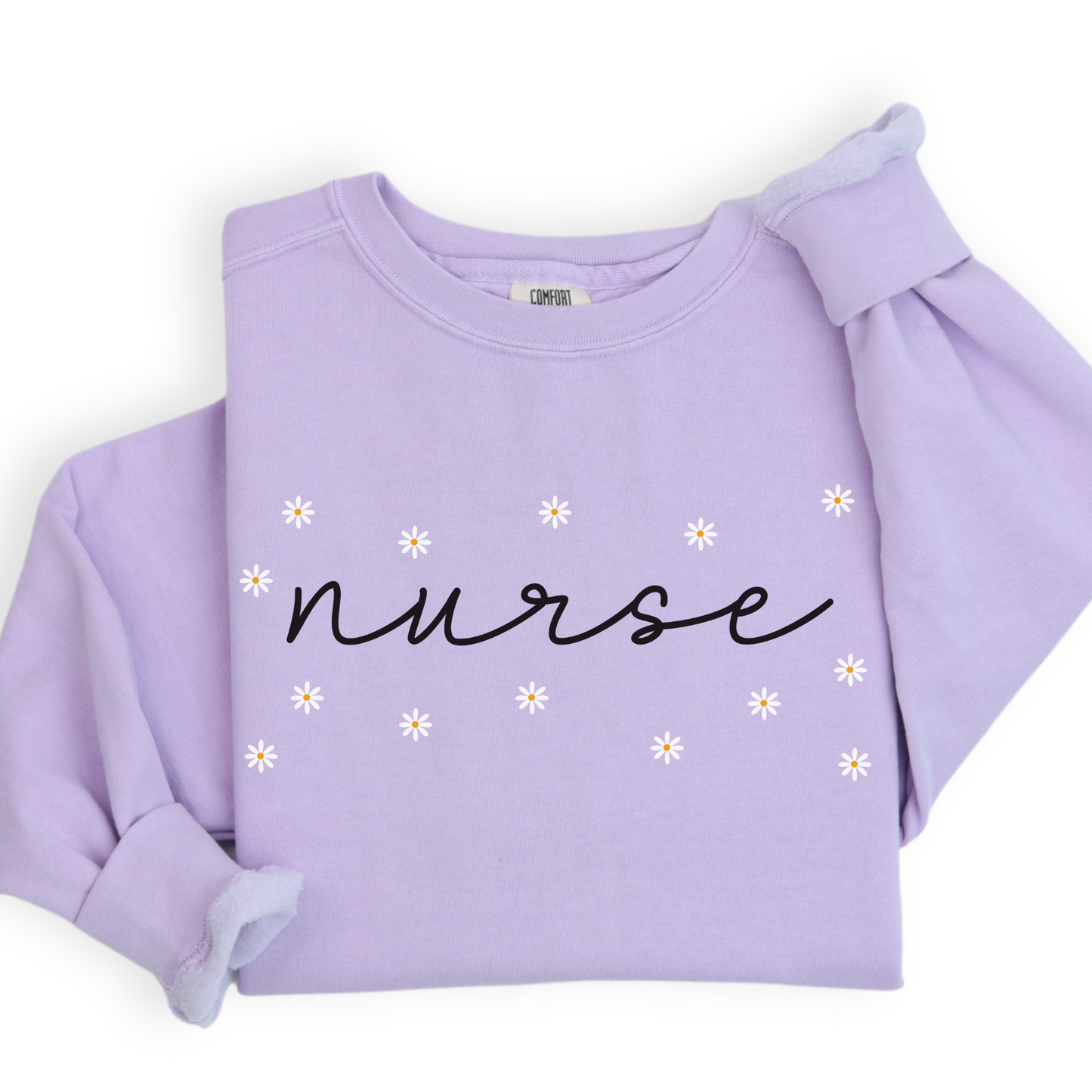 Comfort Colors® Daisies Nurse Sweatshirt