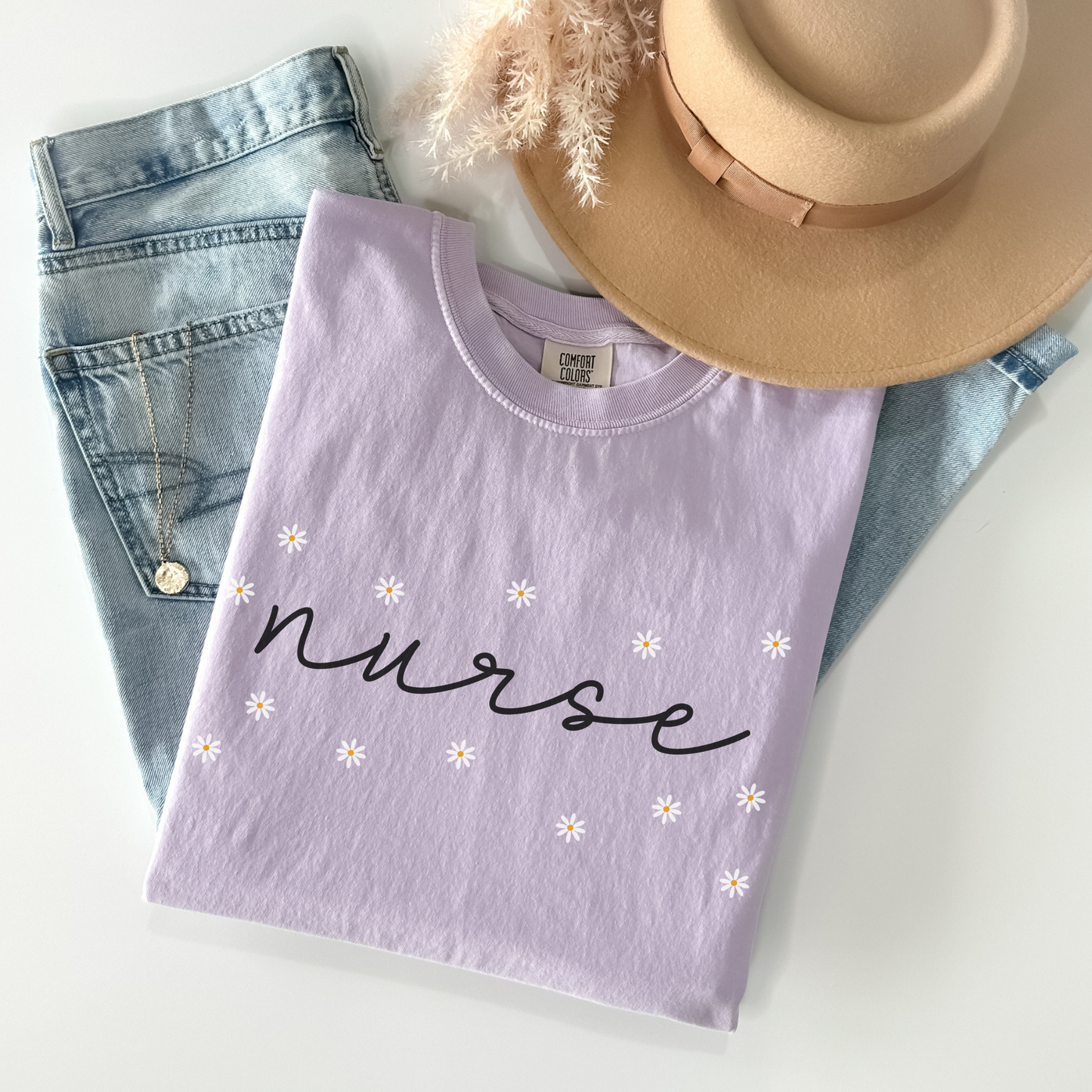 Comfort Colors® Daisies Nurse Shirt