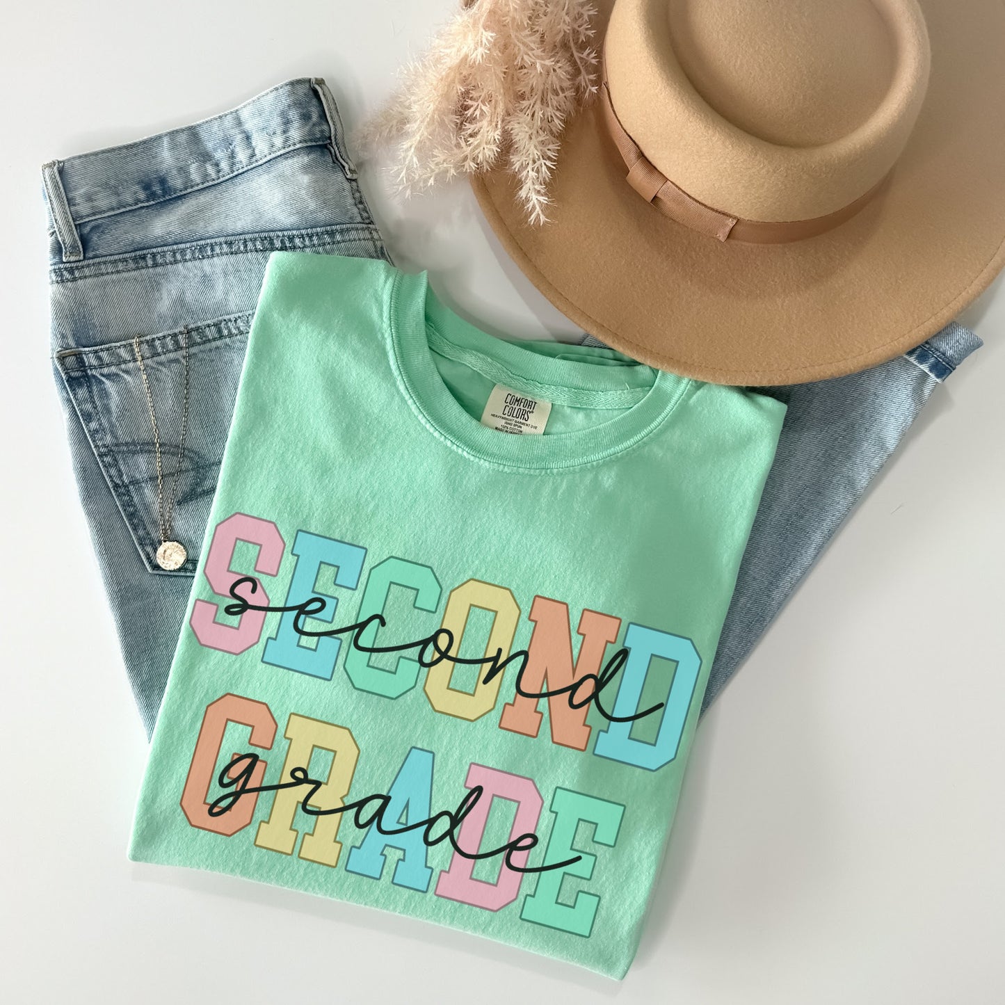 Comfort Colors® 'Outlines' Second Grade Shirt