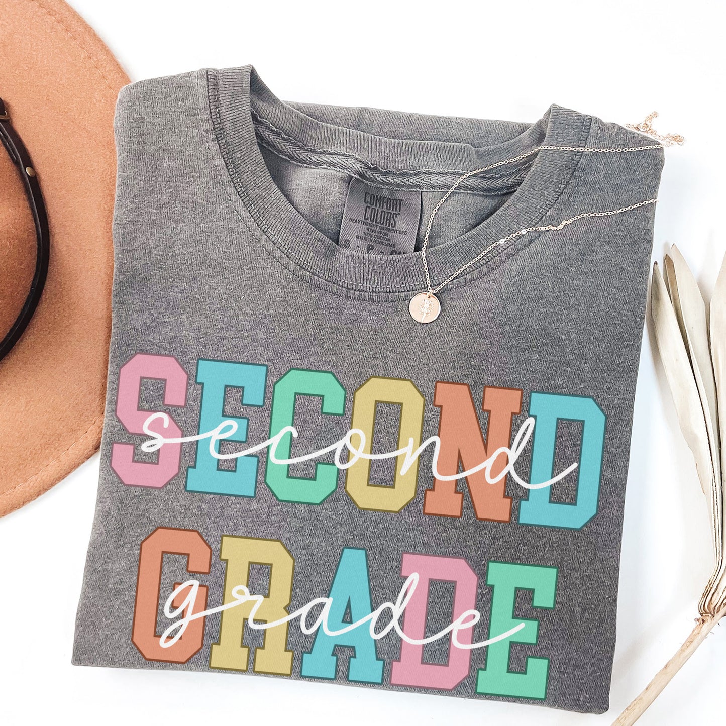 Comfort Colors® 'Outlines' Second Grade Shirt