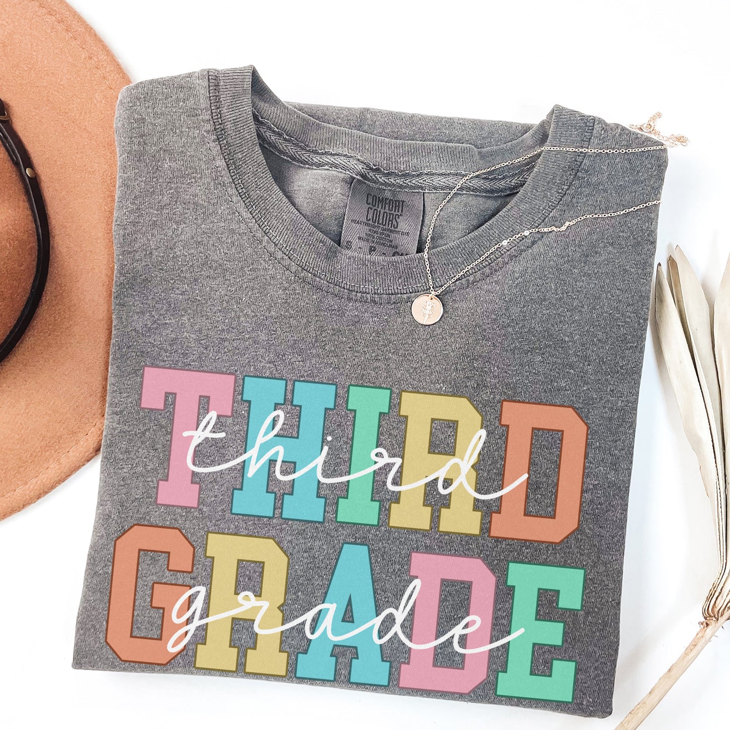 Comfort Colors® 'Outlines' Third Grade Shirt