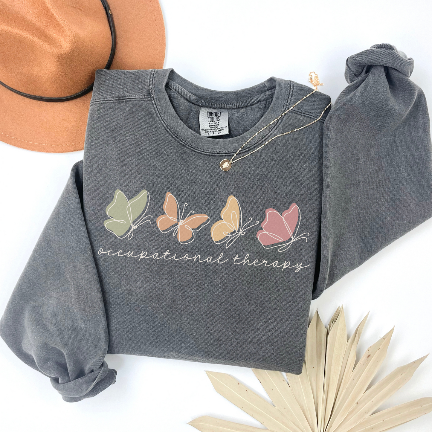 Comfort Colors® Butterflies Occupational Therapy Sweatshirt