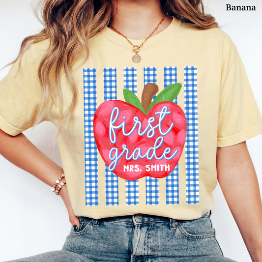 Picnic Apple First Grade Custom Shirt