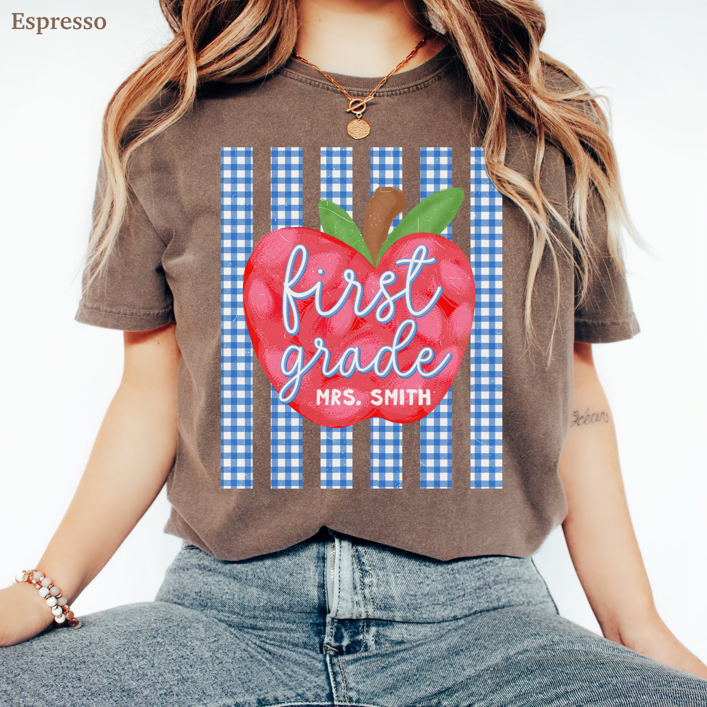 Picnic Apple First Grade Custom Shirt