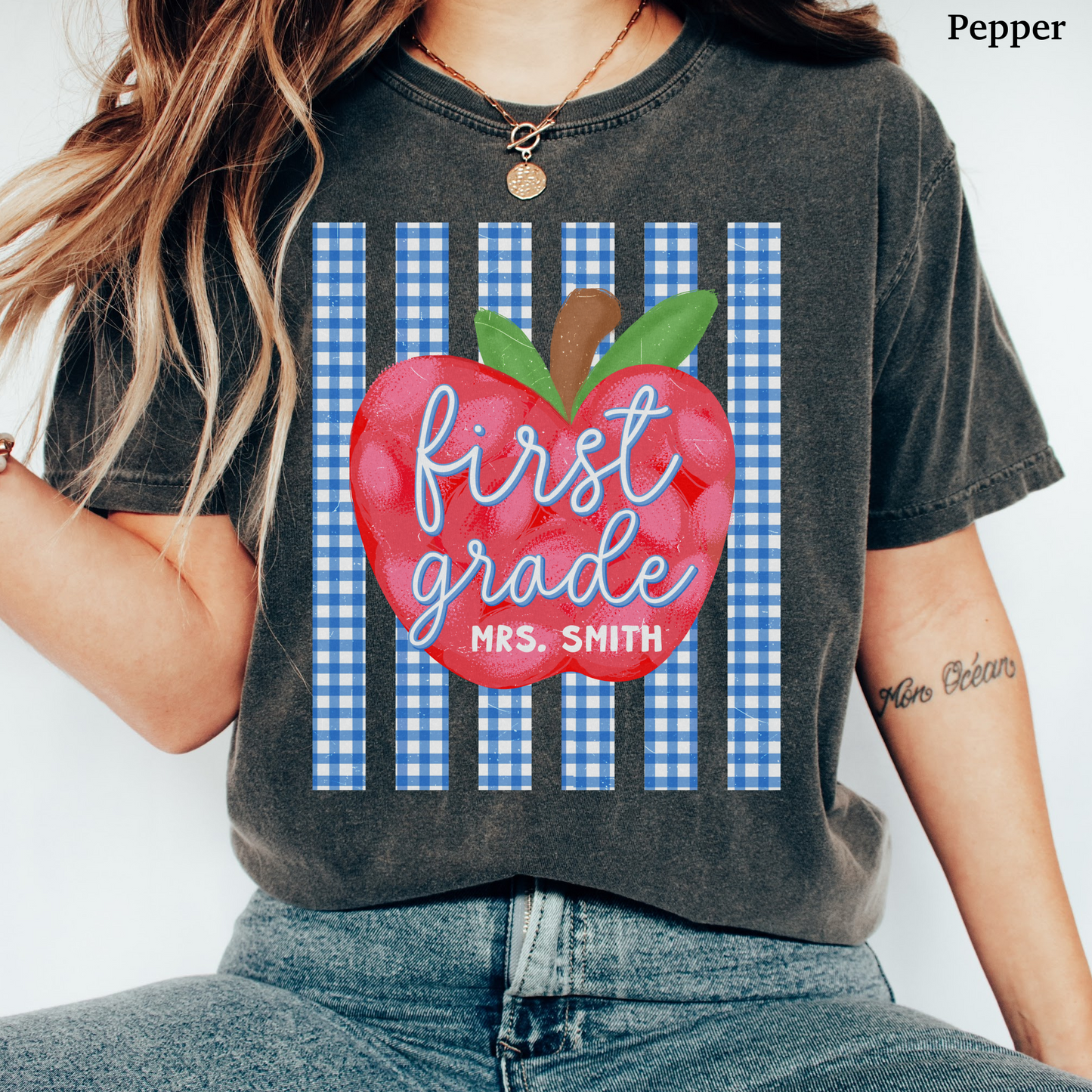 Picnic Apple First Grade Custom Shirt