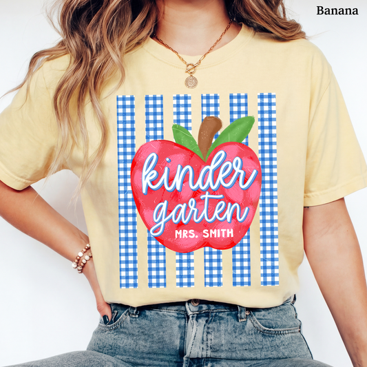 Picnic Apple Kindergarten Custom Shirt
