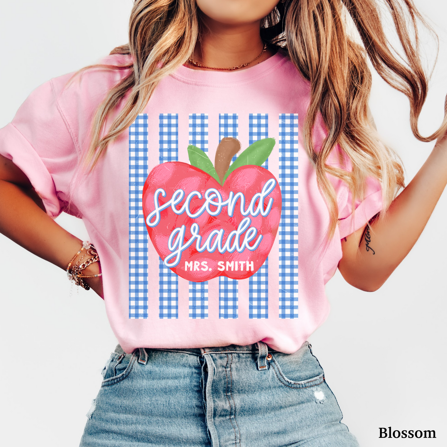 Picnic Apple Second Grade Custom Shirt
