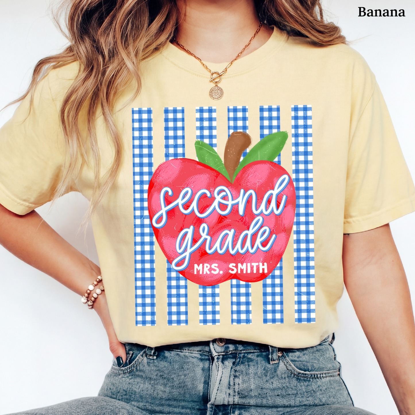 Picnic Apple Second Grade Custom Shirt